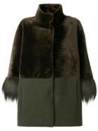 Drome Panelled Coat - Brown