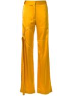 Manning Cartell Flared Tie Detail Trousers, Women's, Size: 6, Yellow/orange, Viscose