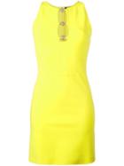 Versus Cut-out Mini Dress, Women's, Size: 42, Yellow/orange, Viscose/polyamide/spandex/elastane