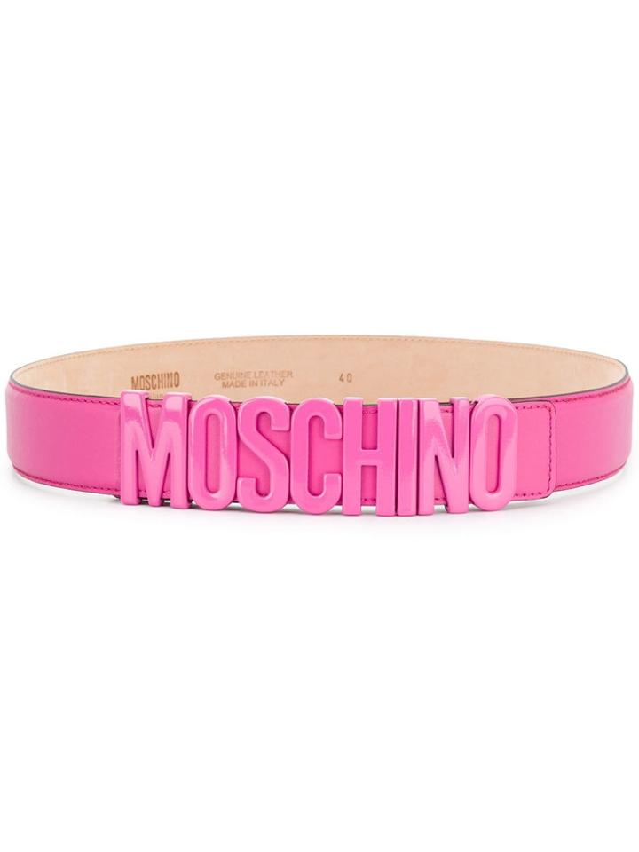 Moschino Classic Logo Belt - Pink