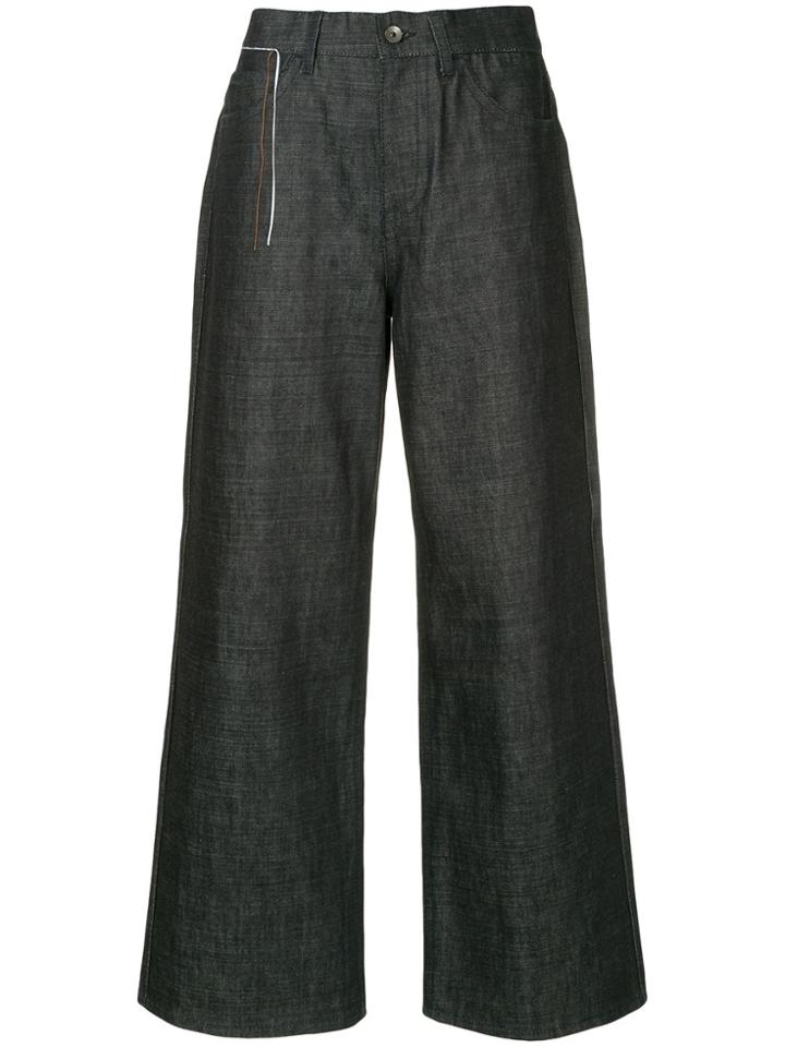 Marni Denim Wide Leg Trousers - Blue