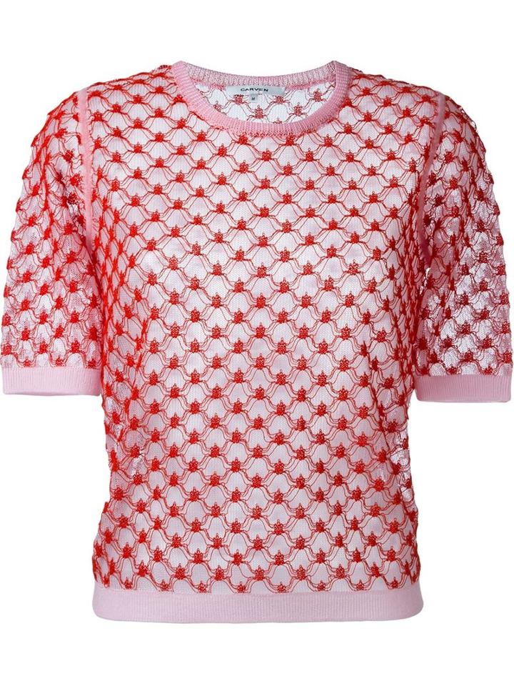 Carven Sheer Lace T-shirt