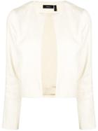 Theory Open Front Cropped Jacket - White