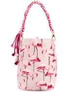 Red Valentino - Flamingos Print Shopping Bag - Women - Polyester - One Size, Polyester