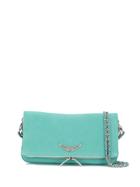 Zadig & Voltaire Rock Suede Shoulder Bag - Green