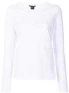 Armani Exchange Embellished Sweater - White
