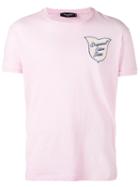 Dsquared2 - Chest Patch Logo T-shirt - Men - Cotton - M, Pink/purple, Cotton