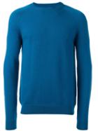 Ps By Paul Smith Ribbed Round Neck Jumper, Men's, Size: Xxl, Blue, Merino