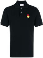 Ami Paris Polo Shirt Smiley Patch - Black