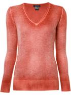 Avant Toi V-neck Jumper, Women's, Size: Medium, Red, Cashmere