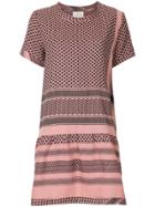 Cecilie Copenhagen Graphic-print T-shirt Dress - Pink & Purple