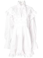 Philosophy Di Lorenzo Serafini Cut-out Ruffled Dress - White