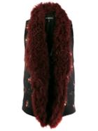 Ann Demeulemeester Fur Trimmed Waistcoat - Black