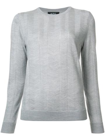 A.p.c. Montagne Jumper, Women's, Size: Small, Grey, Merino/silk