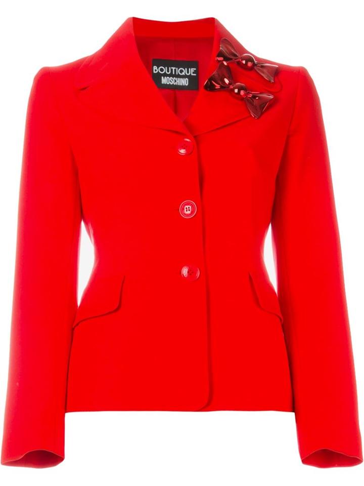 Boutique Moschino Fitted Bow Blazer