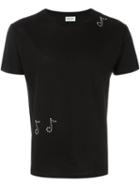 Saint Laurent Musical Note Studded T-shirt
