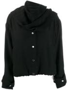3.1 Phillip Lim Asymmetric Scarf Jacket - Black