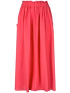 Co Elasticated Waist Full Skirt - Pink