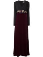Lanvin Encrusted Bow Waist Dress