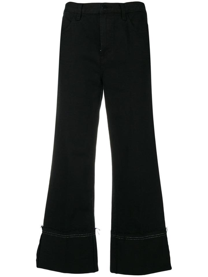 J Brand Cropped Denim Jeans - Black