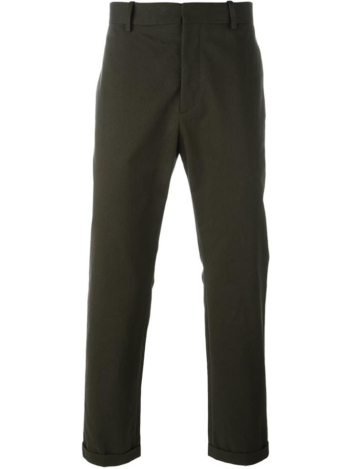 Marni Tailored Trousers, Men's, Size: 52, Green, Cotton