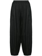 The Celect Cropped Balloon Trousers - Black