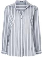 Jil Sander Navy Striped Shirt - Grey