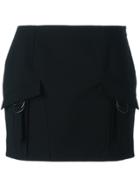 Anthony Vaccarello Cargo Pocket Mini Skirt - Black