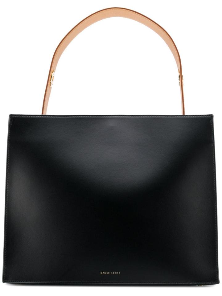 Danse Lente Young Contrast Strap Tote - Black