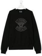 Young Versace Studded Sweatshirt - Black