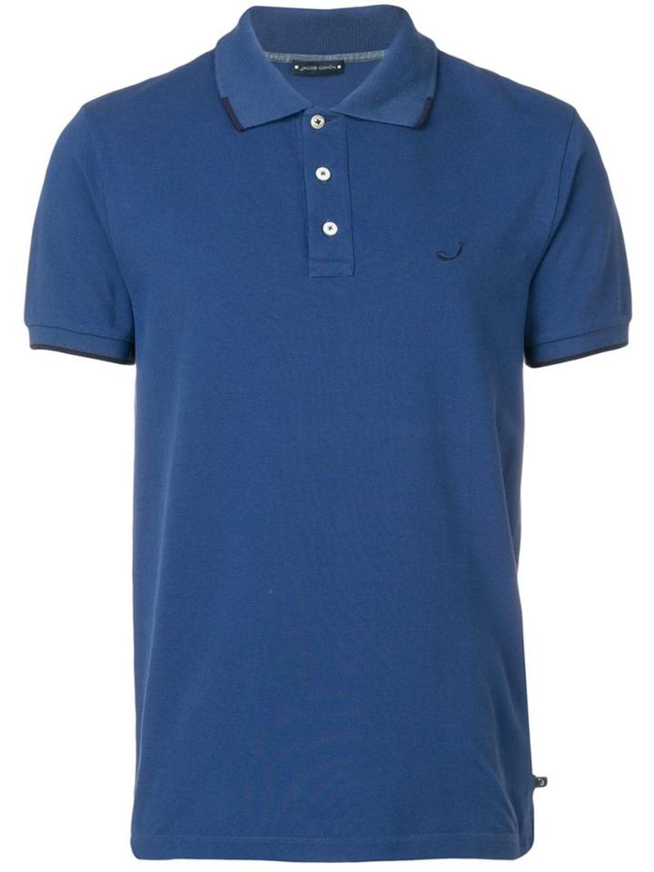 Jacob Cohen Plain Polo Shirt - Blue
