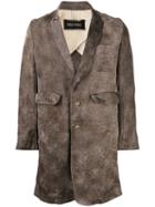 Uma Wang Guido Coat, Men's, Size: Small, Grey, Cupro/cotton