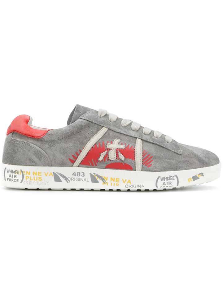 White Premiata Andy Sneakers - Grey