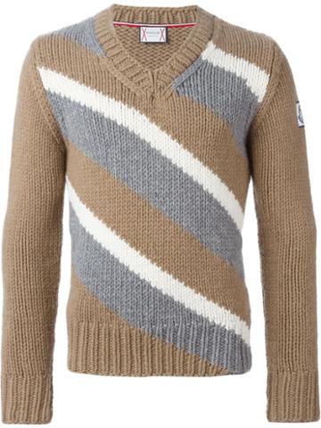 Moncler Gamme Bleu Striped Sweater