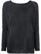 Avant Toi Boat Neck Sweater - Grey