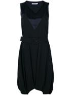 Christian Dior Vintage Belted Balloon Dress - Black