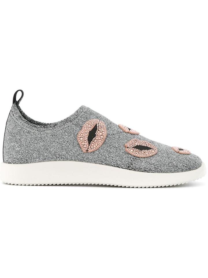 Giuseppe Zanotti Design Alena Bouche Sneakers - Silver