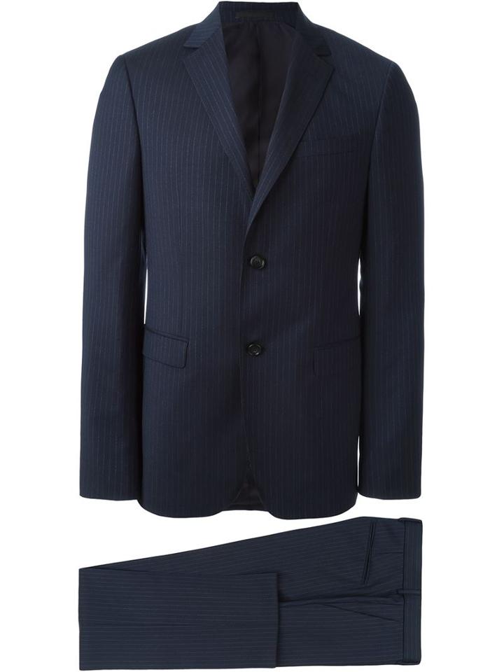 Z Zegna - Pinstripe Suit - Men - Cupro/wool - 52, Blue, Cupro/wool