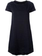 Sacai Striped A-line Dress, Women's, Size: 1, Black, Cotton