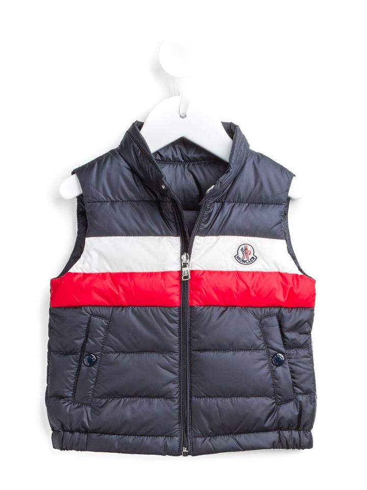Moncler Kids Damian Padded Gilet, Girl's, Size: 18-24 Mth, Blue