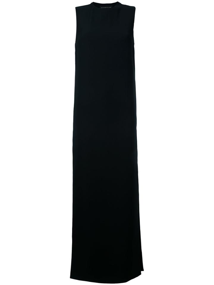 Alexandre Vauthier Roundneck Column Gown - Black
