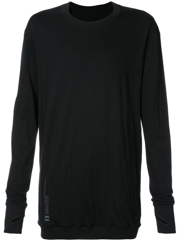 11 By Boris Bidjan Saberi Oversized Knitted Top - Black