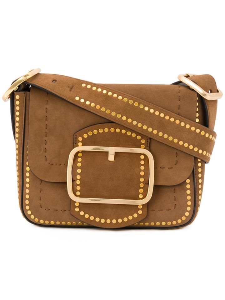 Tory Burch Sawyer Stud Small Shoulder Bag - Brown