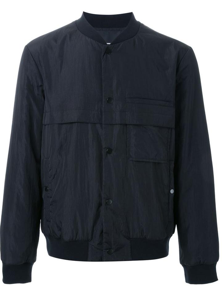 T By Alexander Wang Padded Bomber Jacket, Men's, Size: Xs, Black, Nylon