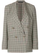 Paul Smith Checked Double-breasted Jacket - Nude & Neutrals