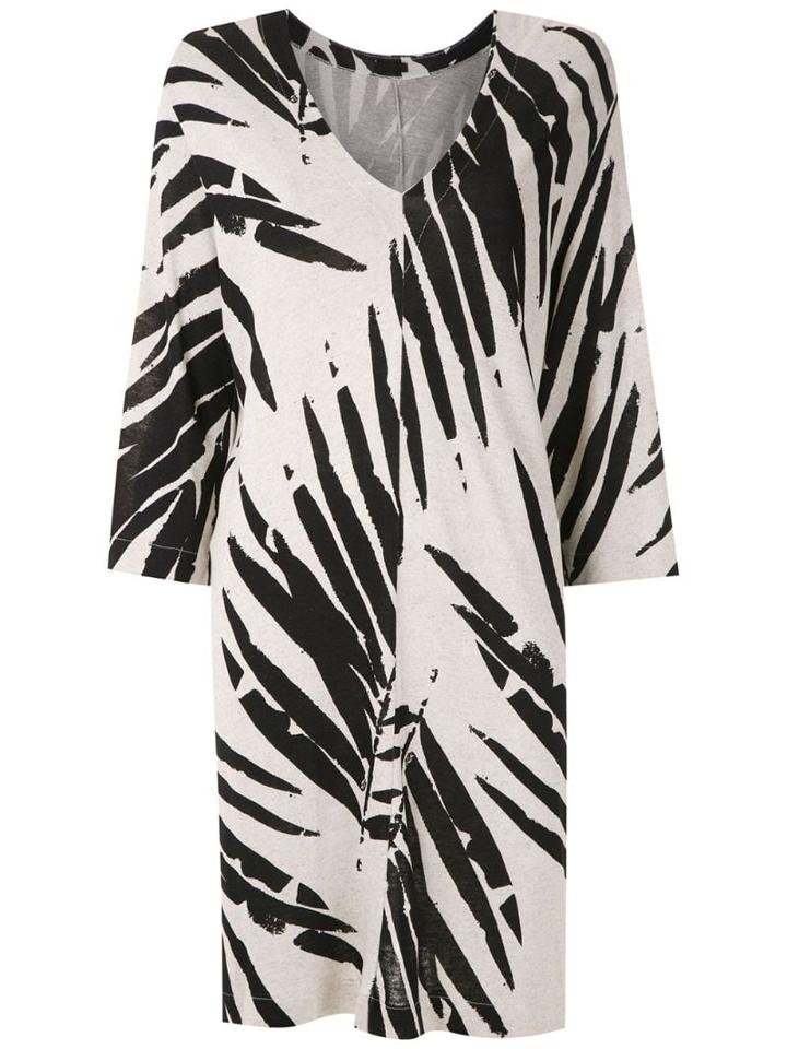 Osklen Printed Short Dress - Neutrals