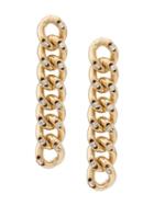 Rosantica Embellished Chain Drop Earrings - Gold
