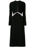 Dion Lee Lace-up Midi Dress - Black