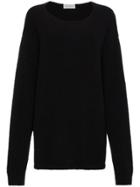 Beau Souci Black Oversized Silk And Cashmere Pullover