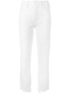 Mother Cropped Skinny Jeans - White